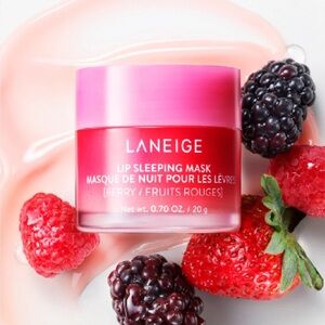 Laneige Lip Sleeping Mask EX Berry 20g Full Size w/ Box & Spatula - NEW